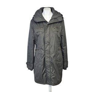 Aritzia TNA Womens Verbier Long Parka Jacket, Grey, Warm, Winter, Size Medium